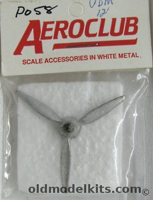 Aeroclub 1/72 (1) VDM Three Blade 12' Diameter Propeller, PO58 plastic model kit